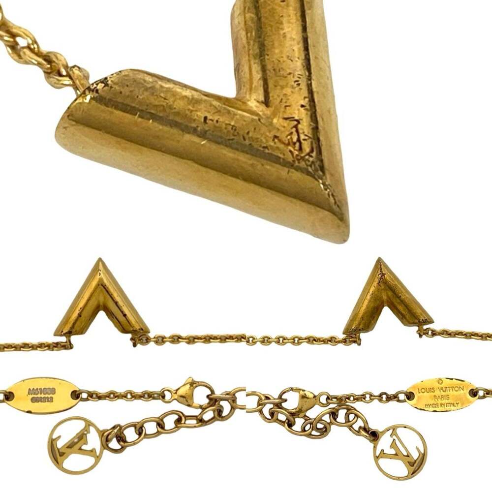 LOUIS VUITTON Gold Necklace - Picture 2 of 4